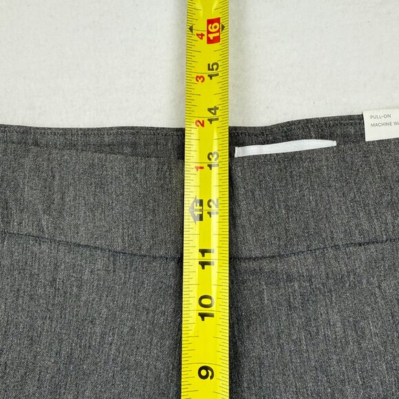 Liz Claiborne Women's Amy Pull-on Straight Mid-Rise Charcoal Pants 24W Short NWT - Picture 9 of 11